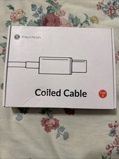 Keychron Premium Coiled Aviator Cable White picture