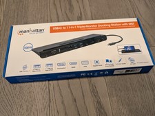 Manhattan USB-C 11-in-1 Triple Monitor Docking Station with MST picture