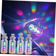 4 PCS Car USB Light, 13 in 1 Touch Adjustment LED Car Lights, 7 Seven Colors picture