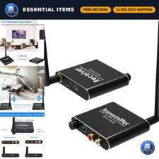 2.4GHz Wireless Audio Transmitter & Receiver Set - TV Sound System Upgrade picture