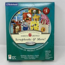 Broderbund American Greetings Scrapbooks & More Ver7 Big Box Retail Win 98 2k XP picture