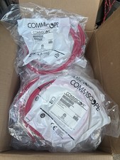 Lot of 25 New Commscope CO199K2-07F010 10ft Patchcord MINO6A-RD-10FT Red picture