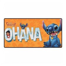 Lilo And Stitch OHANA Orange Background Mouse Pad Desk Mats picture