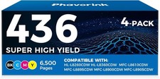 TN436 4-Pack Toner Set for Brother MFC-L8900CDW HL-L8360CDW CMYK picture