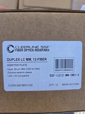 LC MM 12 Fiber 50/125um OM2/3/4 Adapter Plate 12 pack picture