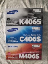 Genuine Samsung CMK 406S Toner Cartridges   K506S C406S  M406S - New Sealed. picture