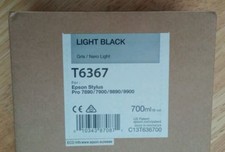 09-2021 NEW EPSON T6367 Light Black Ink 700ml for Stylus Pro 7890/7900/9890/9900 picture