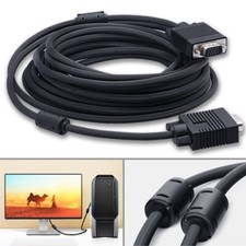 Heavy Duty Long 15 Feet VGA Computer Monitor Cable Cord 1080p High Resolution  picture