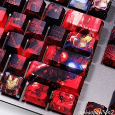 108 New Keys Marvel Iron Man PBT Keycap Set for Mechanical Keyboard Fast Ship picture