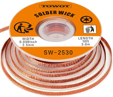 Solder Wick Braid 10Ft Desoldering Wick Braid Remover Tool with Flux No-Clean So picture