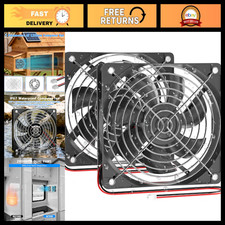 120mm x 25mm 12V Waterproof Cooling Fan - IP67 Rated, 2 Pack for Optimal Airflow picture