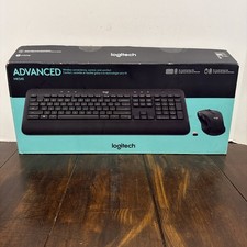 Logitech MK545 Advanced Wireless Keyboard & Mouse With USB Dongle & Box Black picture