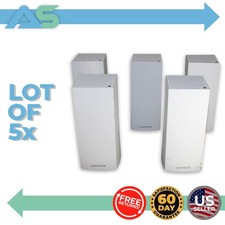 Lot of 5 Linksys Velop MX4200 AX4200 Tri-Band WiFi 6 Mesh Routers Nodes System picture