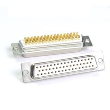 5pcs DB50 Female Gold-plated Connector D-SUB 3 Rows 50Pin Solid Needle Connector picture