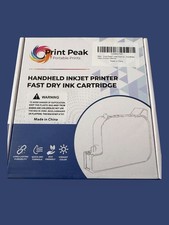 PRINT PEAK Blue INK CARTRIDGE FOR PRINT PEAK HANDHELD - OEM NEW Original Box picture
