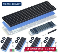 5 Pack SSD Heat Sink Cooler for 2280 SSD, nvme Heatsink with Thermal Silicone picture