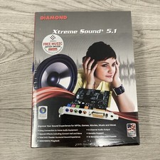NEW Diamond Xtreme Sound XS51 5.1 dvd play 16 Bit Card, 6 channel audio surround picture
