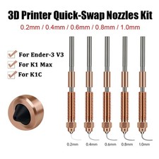 0.2mm-1.0mm K1C Nozzle Quick-Swap Nozzles Kit for Ender-3 V3 3D Printer Part AUS picture