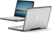 NEW UAG Plyo MacBook Neo 13 2026 Case Ice Clear Rugged Hard Shell Cover Hinge picture
