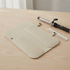 Heat Proof Styling Tool Bag Protects Surfaces Flat Iron Holder Mat for Home picture