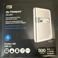 WD My Passport Studio Hard Drive Custom E-label 500GB #WDBAAE5000ASL-NESN New picture