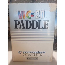 Commodore VIC-1312 Paddles Tested Working Box Manual VIC-20 C64 C128 Vintage picture