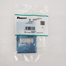 Panduit Pan Net CFP6SY Mini Com 6 Position Stainless Steel Faceplate picture