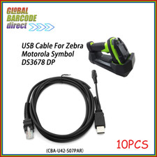 10Pcs For Zebra DS3678 Charging Cradle STB3678 Power Cable CBA-U42-S07PAR picture