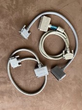 Lot of 3 VINTAGE COMPUTER CABLES AWM 2464 VW-1 SC 300V  26AWG 25 Pin Data Cables picture