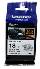 Brother TZe-FX241 Original Tape Black On White (18mm X 8m) P-Touch 300/500 picture