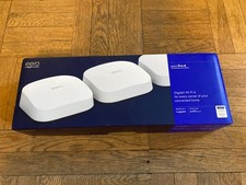 eero Pro 6 Tri-Band Mesh WiFi System, 3-Pack, Used, w/Chargers and Box picture