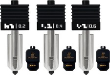 3 Pack P2S Hotend 0.2MM 0.4MM 0.6MM Nozzle for P2S/X2D/H2S/H2D/H2C/A1/A1 Mini Ho picture