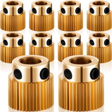 10 Pcs 40T Brass Extruder Wheel Gear for Ender 3 Pro CR-10 3D Printer Parts picture