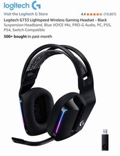 Logitech G733 Lightspeed Wireless Gaming Headset, Suspension Headband, Lightsync picture