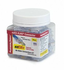 Platinum Tools ezEX44 RJ45 Cat6 Connectors 202044J Jar of 100 *FREE SHIPPING* picture