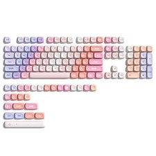 126 Keys PBT Keyboard Keycaps MOA Profile Cute Custom Fits 60/65/75/100 Cherry picture