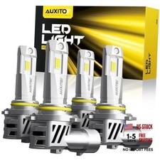 9005 9006 Bulbs Combo - 800% High Bright 6500K Cool White - Real 1:1 9005+9006 picture