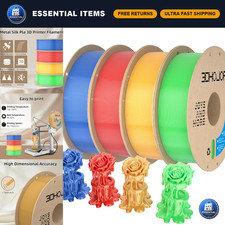 Silk PLA Filament 1.75mm - 4 Colors, 1kg Spool, High Accuracy for FDM Printers picture