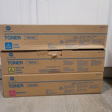 Konica Minolta Toner TN312 Cyan Yellow Magenta New Sealed (Yellow Open Box) picture