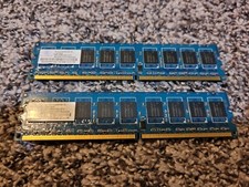 Quantity of Two 1G NANYA NT1G72U8PAiBY-3C PC2-5300E-555-12-G1 RAM Sticks picture