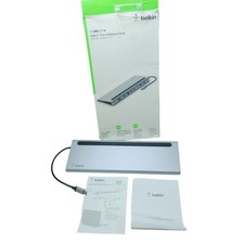 Belkin INC004 USB-C 11-in-1 Multiport Dock Hub Stand 100W Pass-Through Open Box picture