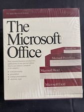 Microsoft Office 1.0 Macintosh Vintage Software 1989 Sealed Original Box picture