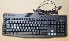 Logitech G105 Wired USB Backlit Gaming Keyboard 6 Programmable G-Keys Black/Red picture