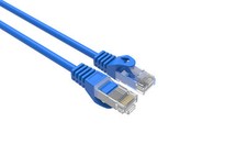 CAT6 Slim Ethernet Patch Cable Blue 10FT 50 PACK picture