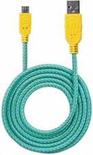Manhattan 6 ft. ( 1.8 m) Unique Teal/Yellow Micro USB Cable picture