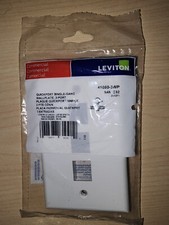 Leviton 3-Port QuickPort Wall Plate Plastic White 41080-3WP picture