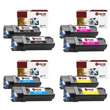 8Pk LTS 2130 B C M Y Compatible for Dell 2130CN 2135CN Toner Cartridge picture
