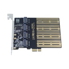 CY NGFF Key B+M SSD Four SATA to PCI-1x Mainboard Desktop SSD Card ASM1064 2280 picture