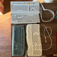 Lot of 4 Vintage Computer Keyboards PS/2 picture