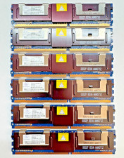NANYA 12GB (6x2GB) DDR2-667 PC2-5300F ECC FullyBuff NT2GT72U4NB1BN-3C   1197 picture